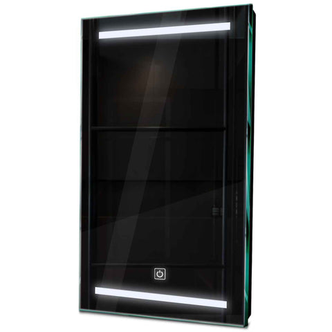 Specchio LED Verticale | Pulsante touch | Luce bianca fredda - Reyze Serie Salono Modello 4