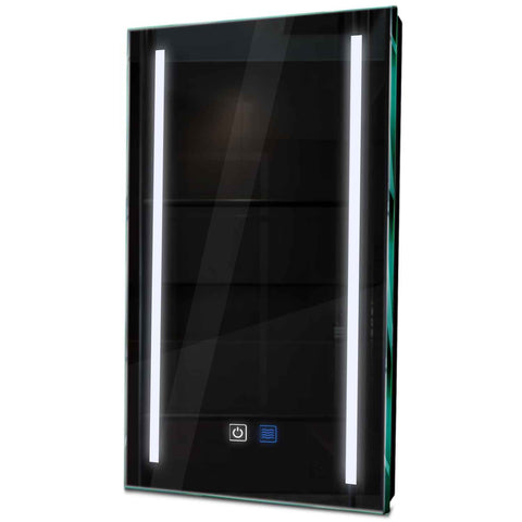 Specchio LED Verticale | Pulsanti touch | Funzione anti-appannamento | Luce bianca fredda - Reyze Serie Salono Modello 5
