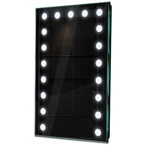 Specchio LED Verticale | Controllo tramite interruttore a muro | Luce bianca fredda - Reyze Serie Salono Modello 6