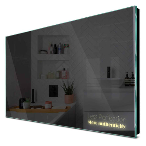 Specchio LED Rettangolare | Controllo tramite interruttore a muro | Luce bianca calda - Reyze Serie Motivated Modello 7