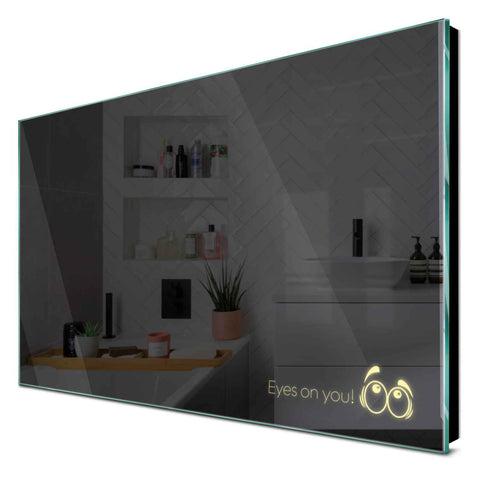 Specchio LED Rettangolare | Controllo tramite interruttore a muro | Luce bianca calda - Reyze Serie Motivated Modello 8
