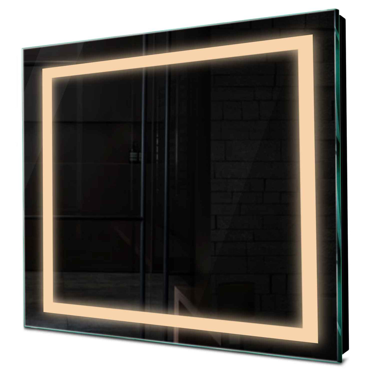 Specchio LED Quadrato | Controllo tramite interruttore a muro | Luce bianca calda - Reyze Serie Salono Modello 1