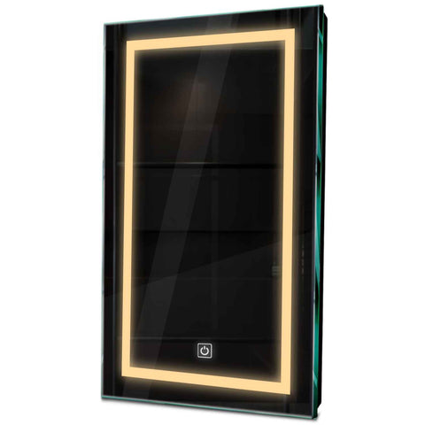 Specchio LED Verticale | Pulsante touch | Luce bianca calda - Reyze Serie Salono Modello 1