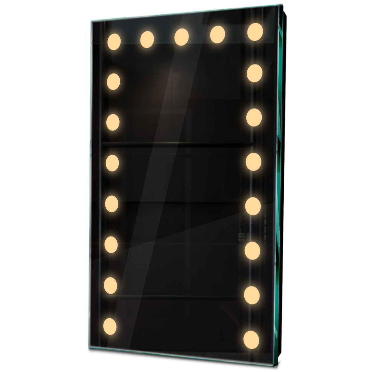 Specchio LED Verticale | Controllo tramite interruttore a muro | Luce bianca calda - Reyze Serie Salono Modello 6