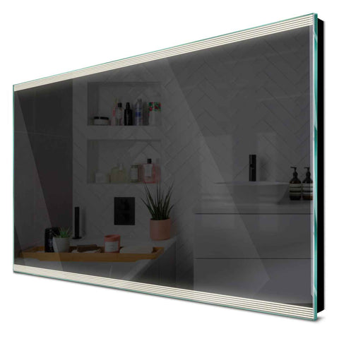 Specchio LED Rettangolare | Controllo tramite interruttore a muro | Luce bianca neutra - Reyze Serie Edge Modello 8