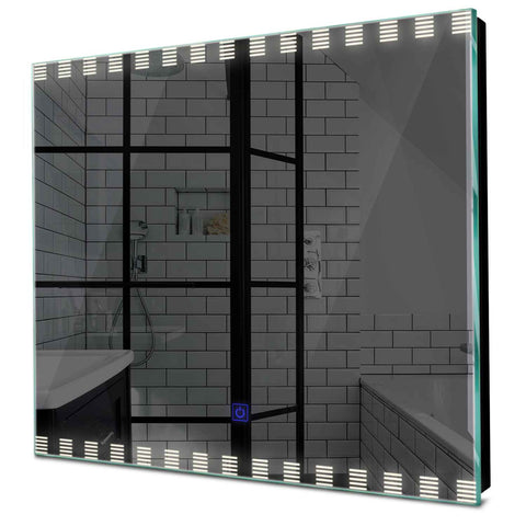 Specchio LED Quadrato | Pulsante touch | Luce bianca neutra - Reyze Serie Edge Modello 6