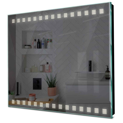 Specchio LED Quadrato | Controllo tramite interruttore a muro | Luce bianca neutra - Reyze Serie Minimal Modello 6