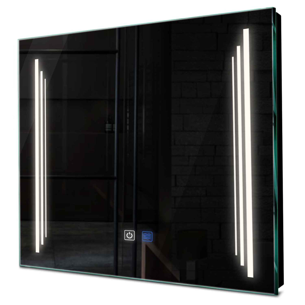 Specchio LED Quadrato | Pulsanti touch | Funzione anti-appannamento | Luce bianca neutra - Reyze Serie Salono Modello 8