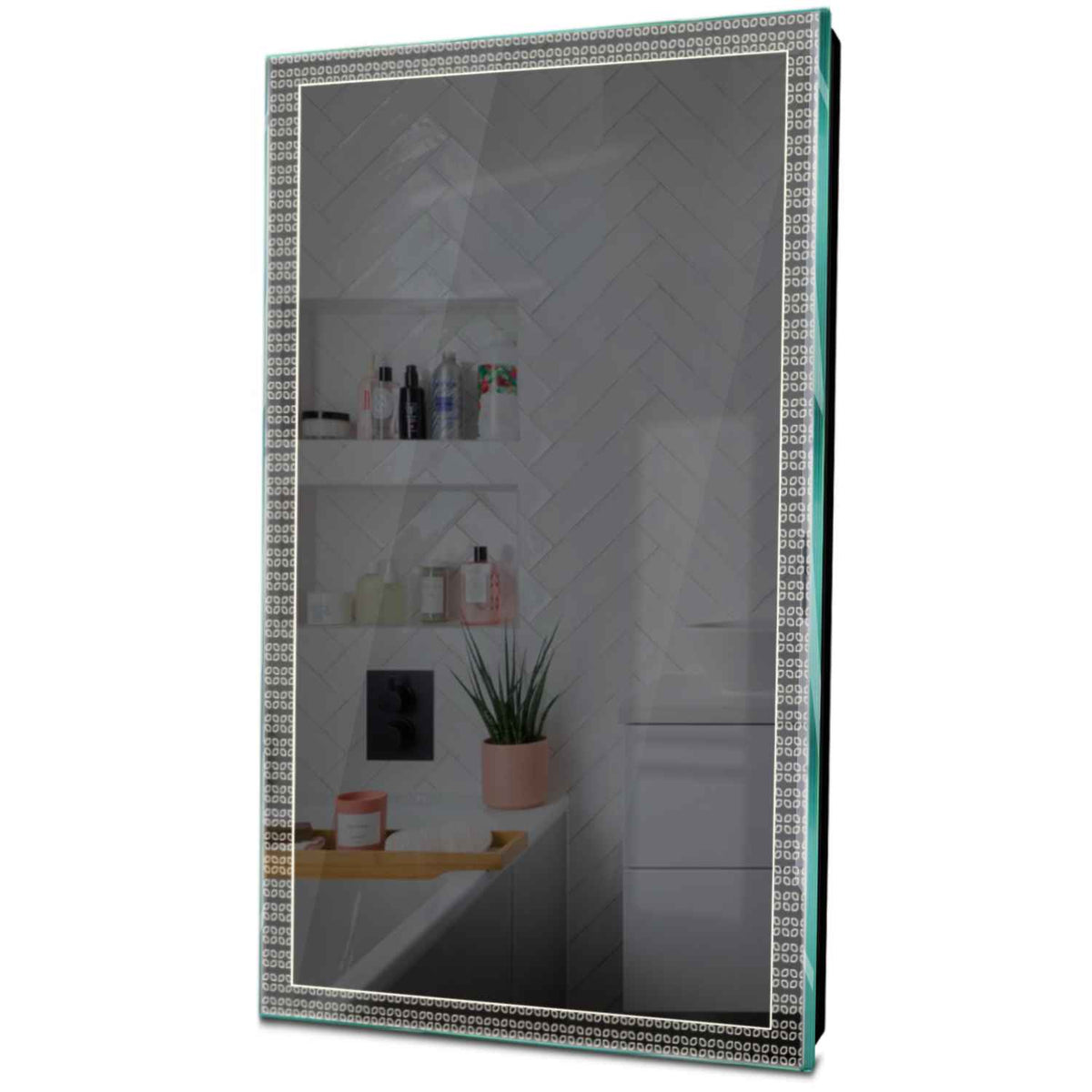 Specchio LED Verticale | Controllo tramite interruttore a muro | Luce bianca neutra - Reyze Serie Official Modello 5