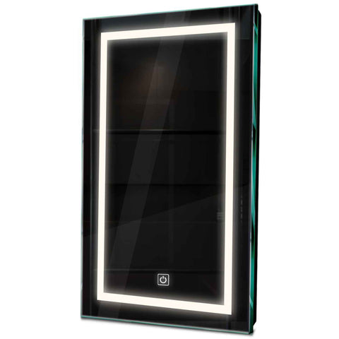 Specchio LED Verticale | Pulsante touch | Luce bianca neutra - Reyze Serie Salono Modello 1