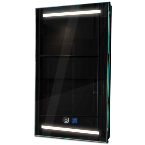 Specchio LED Verticale | Pulsanti touch | Funzione anti-appannamento | Luce bianca neutra - Reyze Serie Salono Modello 4