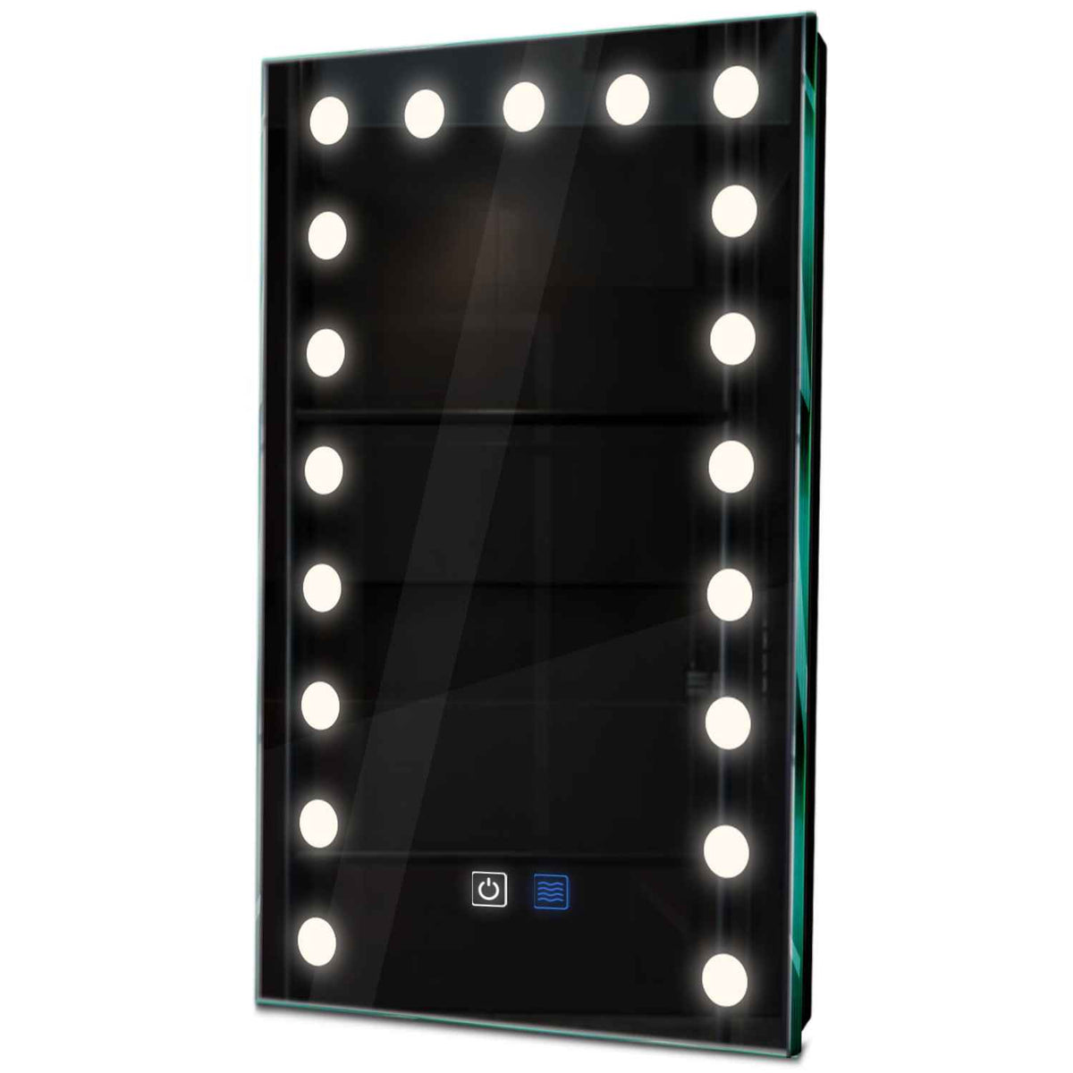 Specchio LED Verticale | Pulsanti touch | Funzione anti-appannamento | Luce bianca neutra - Reyze Serie Salono Modello 6