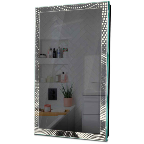 Specchio LED Verticale | Controllo tramite interruttore a muro | Luce bianca neutra - Reyze Serie Simetria Modello 8