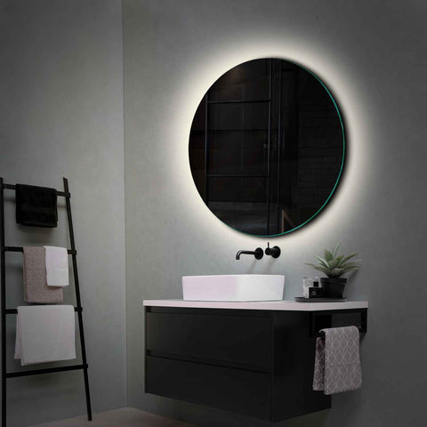 Specchio LED Rotondo | Controllo tramite interruttore a muro | Luce bianca neutra - Reyze Serie Ambient Modello 1