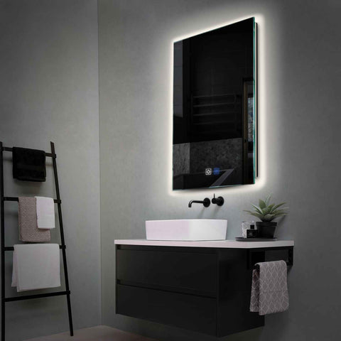 Specchio LED Verticale | Pulsanti touch | Funzione anti-appannamento | Luce bianca neutra - Reyze Serie Ambient Modello 1