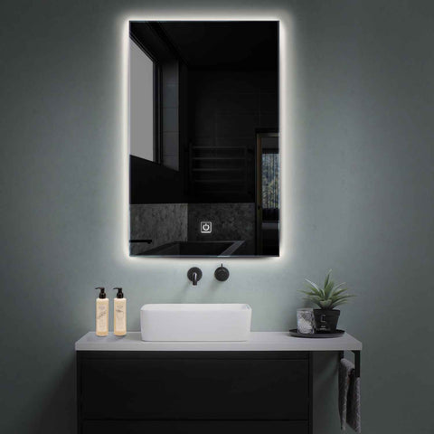 Specchio LED Verticale | Pulsante touch | Luce bianca neutra - Reyze Serie Ambient Modello 1