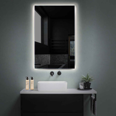 Specchio LED Verticale | Controllo tramite interruttore a muro | Luce bianca neutra - Reyze Serie Ambient Modello 1