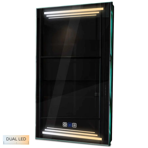 Specchio LED Verticale | Pulsanti touch | Funzione anti-appannamento | Temperatura di colore regolabile - Reyze Serie Salono Modello 7