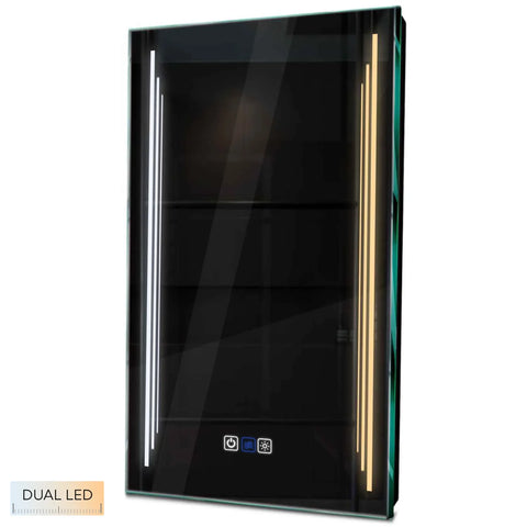 Specchio LED Verticale | Pulsanti touch | Funzione anti-appannamento | Temperatura di colore regolabile - Reyze Serie Salono Modello 8