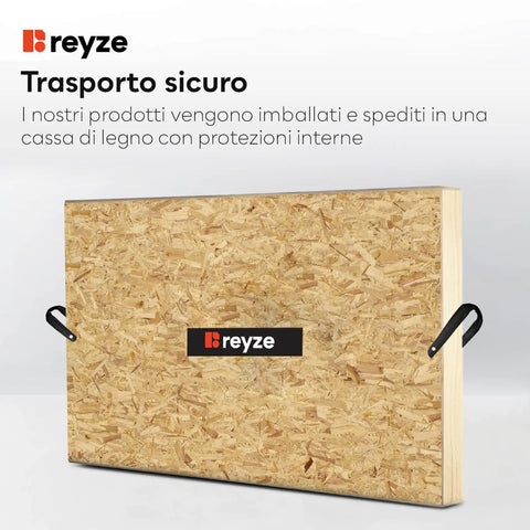 Specchio LED Rettangolare | Pulsanti touch | Funzione anti-appannamento | Luce bianca fredda - Reyze Serie Salono Modello 2